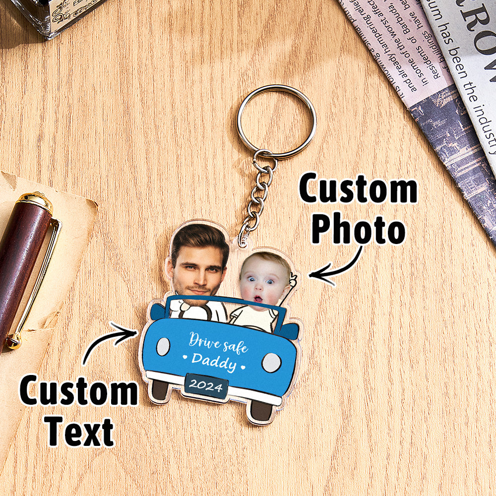 Custom Car Style Keychain Gifts for Dad - furevermama
