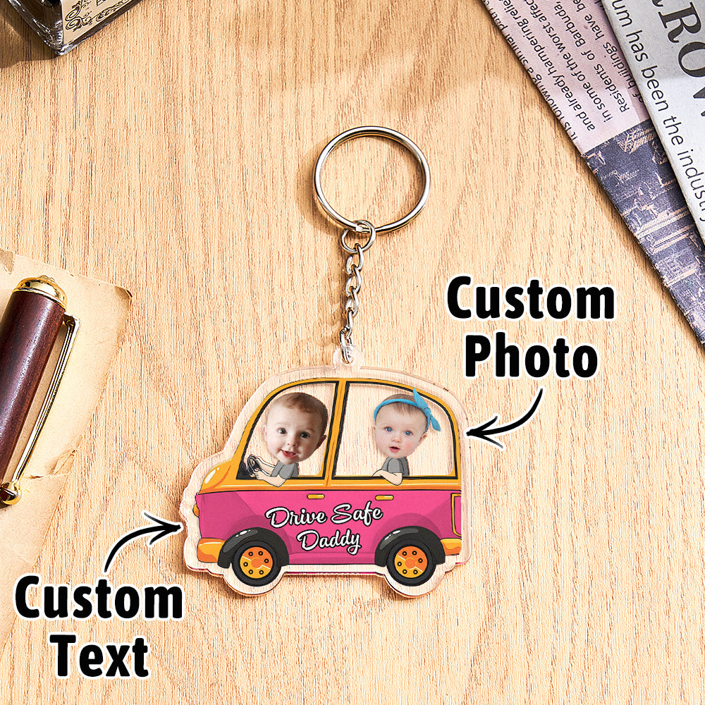 Custom Car Style Keychain Gifts for Dad - furevermama