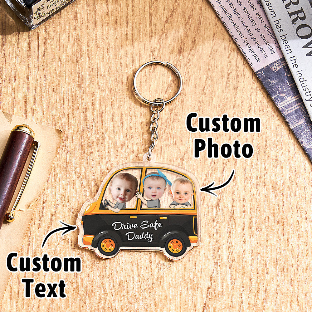 Custom Car Style Keychain Gifts for Dad - furevermama