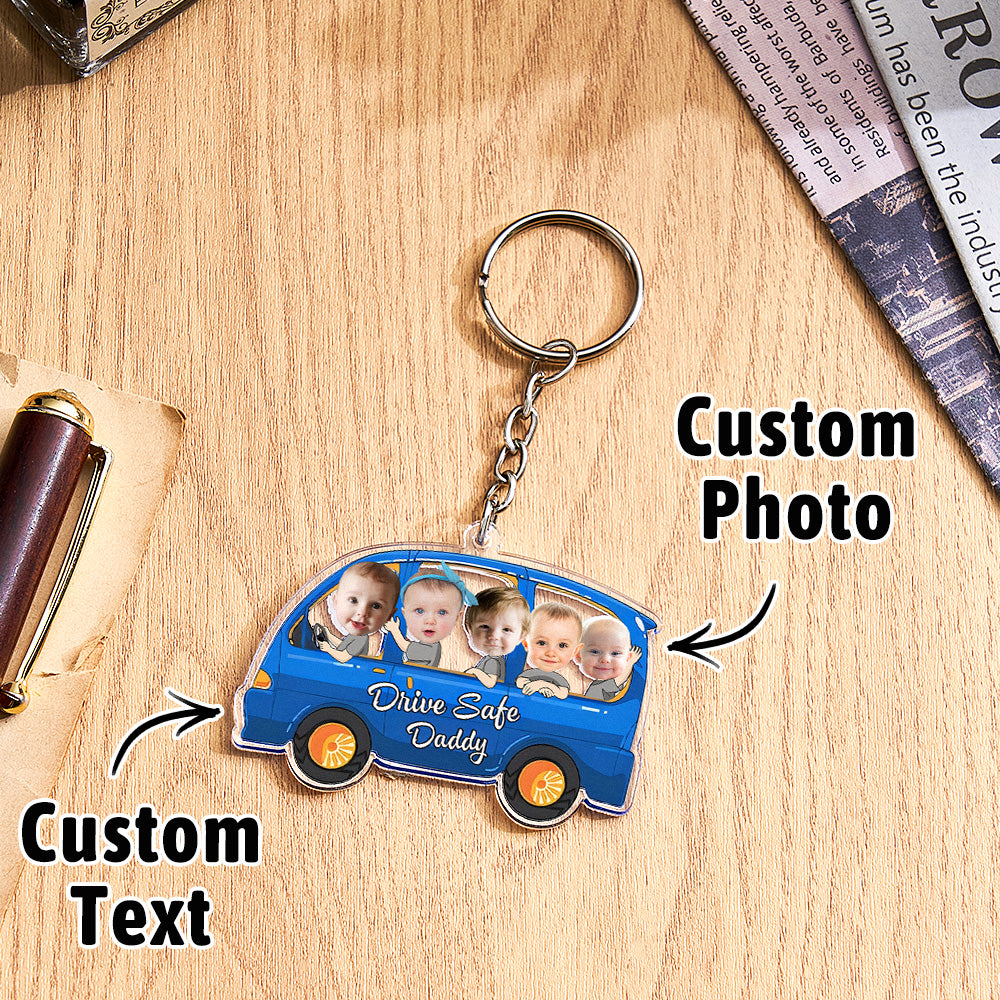 Custom Car Style Keychain Gifts for Dad - furevermama