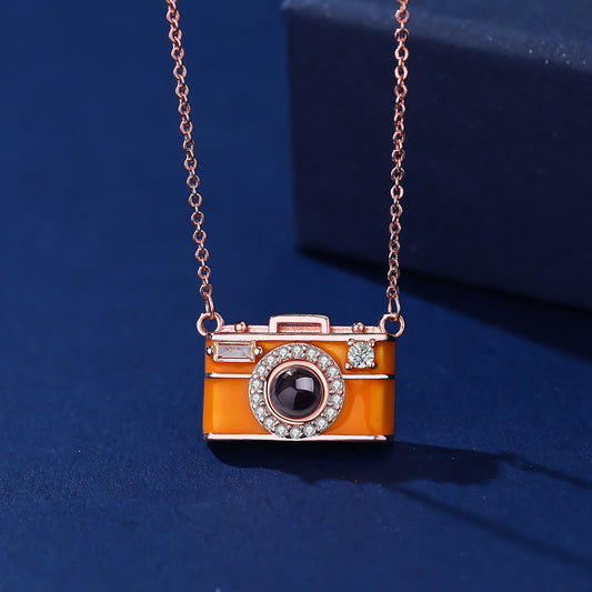 Personalized Photo Gift - Projection Gem Camera Necklace - furevermama