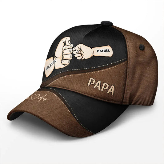 Fist Bump, Best Friends For Life - Personalized Classic Cap - Gift to Parents or Pet Lovers