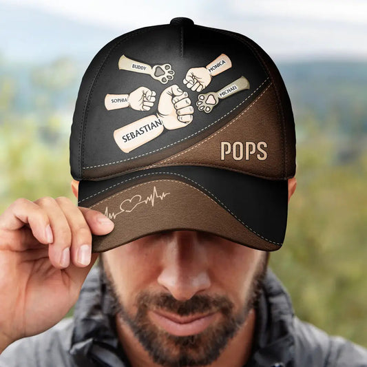 Fist Bump, Best Friends For Life - Personalized Classic Cap - Gift to Parents or Pet Lovers