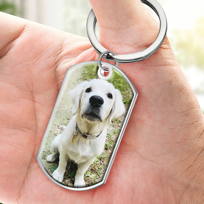 Personalized Photo Keychain - Don't Cry For Me - Loss of Pet or Family Members - furevermama