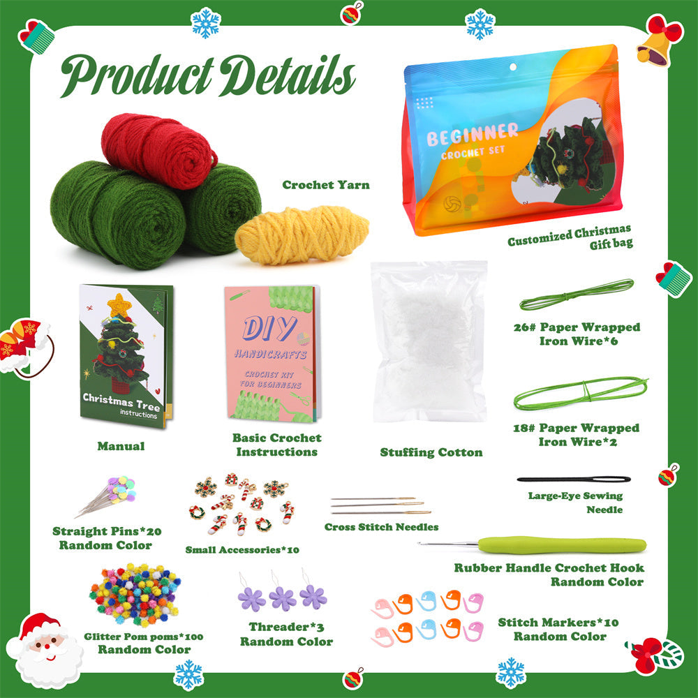 Christmas Tree DIY Crochet Kit for Beginners - furevermama