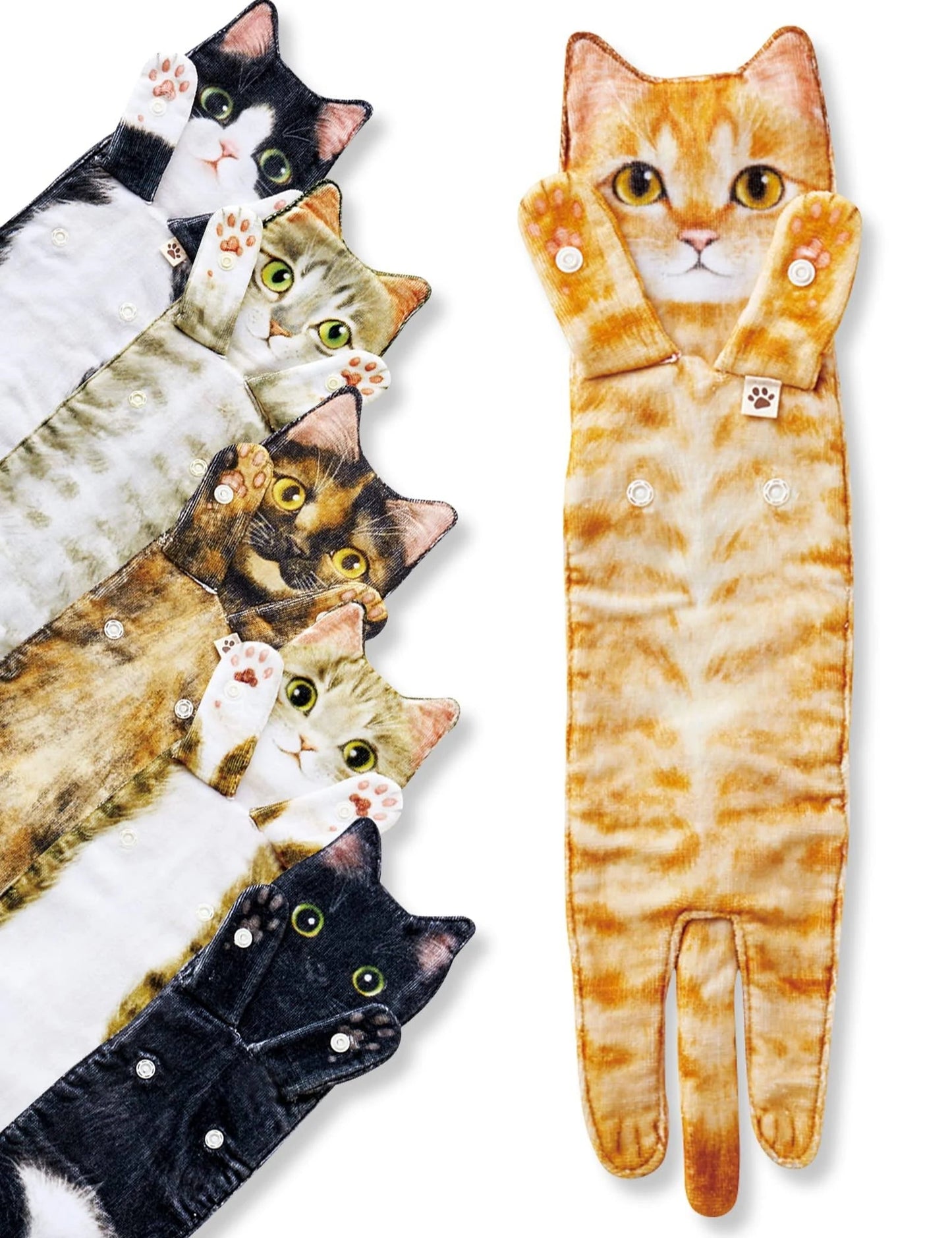 Cute Cat Face Towels - Gift For Cat Lovers - furevermama