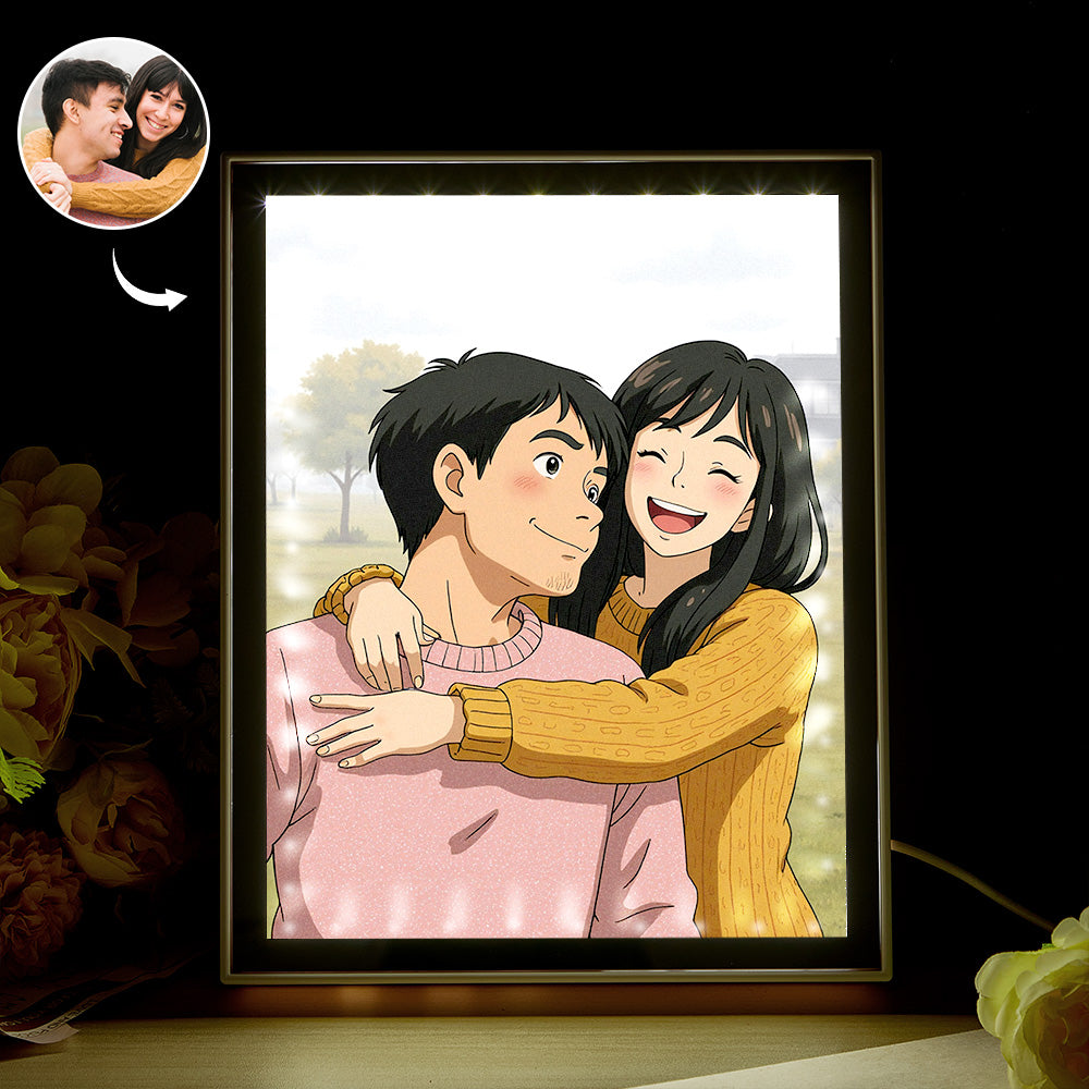 Custom Art Style Photo Mirror Night Light - furevermama