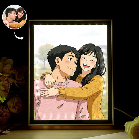 Custom Art Style Photo Mirror Night Light - furevermama