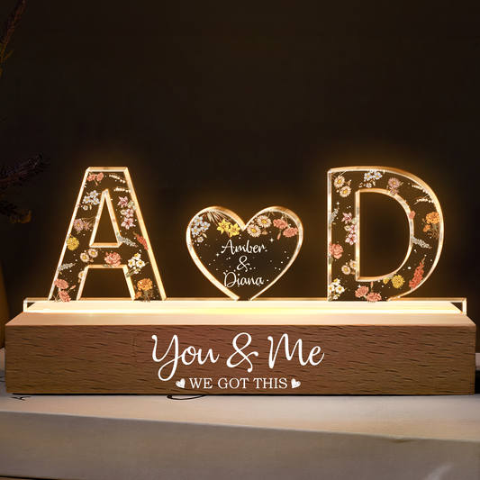 You & Me We Got This Custom Name - Personalized LED Night Light - furevermama