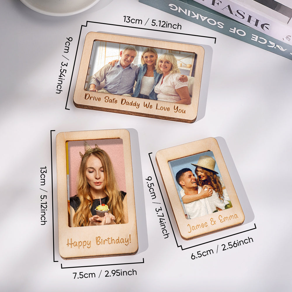Personalized Photo Frame Car Sun Visor Clip