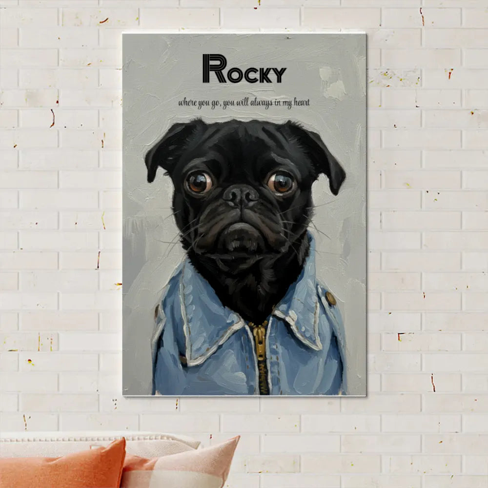 Custom Photo To Painting Style Vertical Canvas