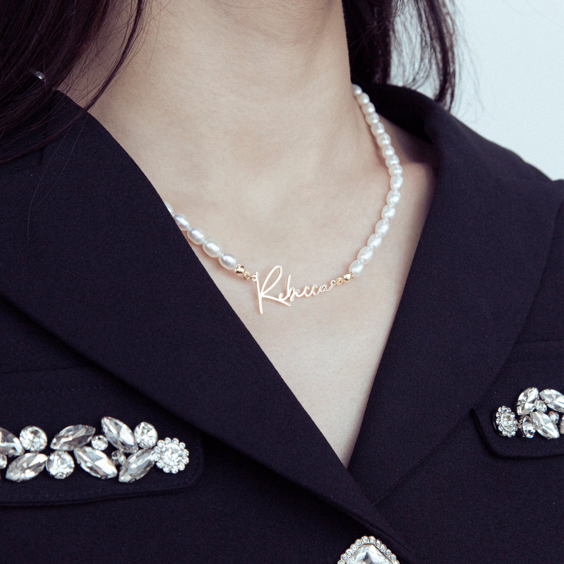 Personalised Freshwater Pearl Necklace - furevermama
