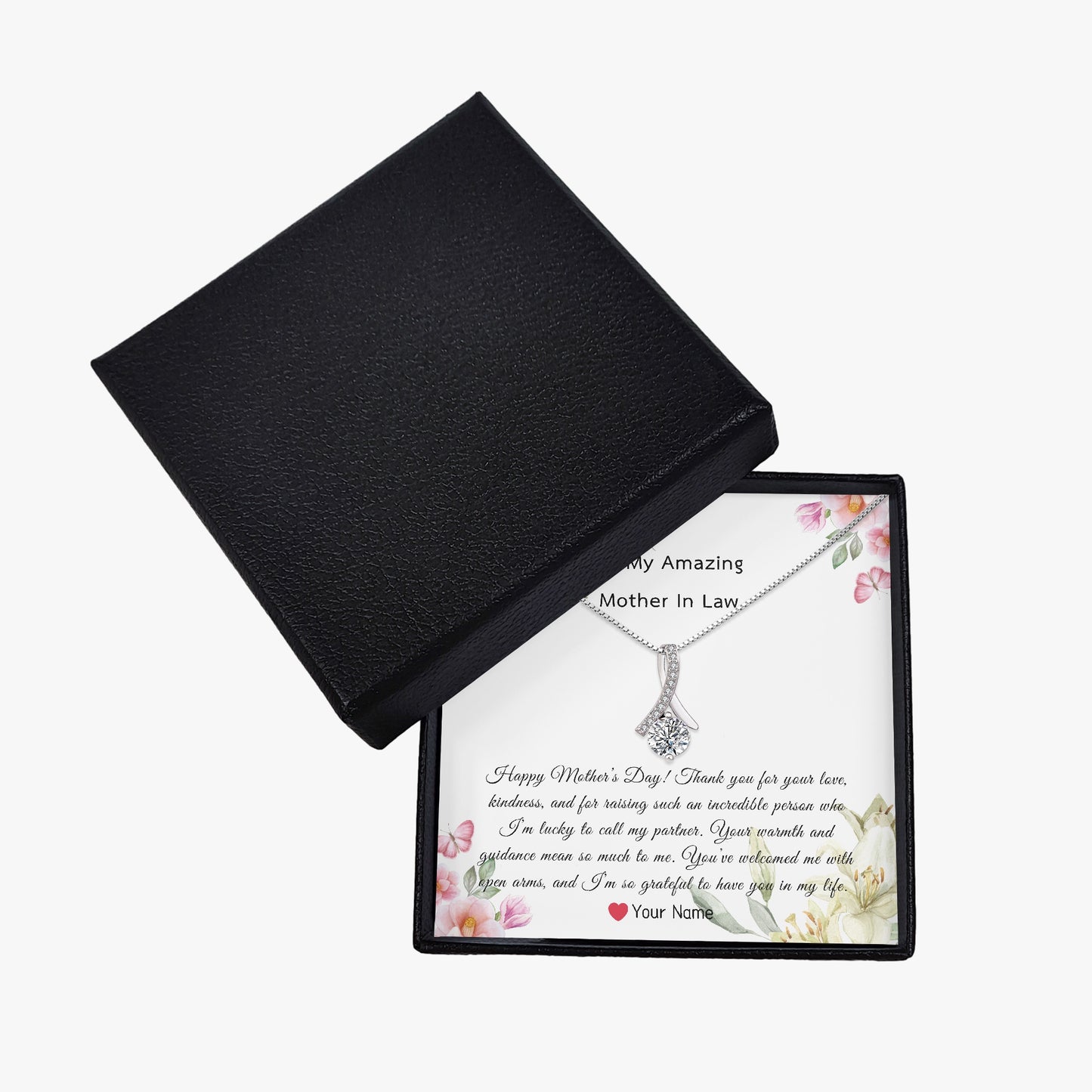 Elegant Necklace with Gift Box For Mother In Law - furevermama