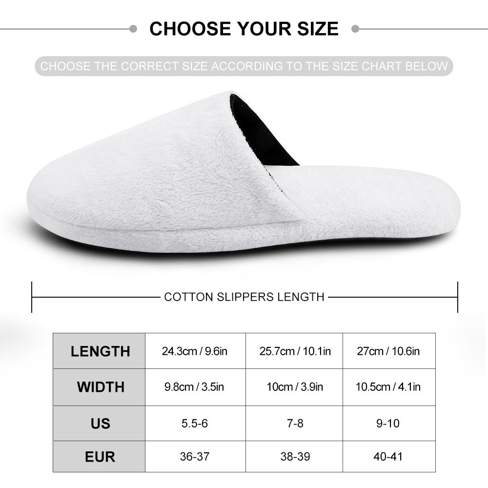 Personalized Christmas Slippers - Green Casual House Cotton Slippers