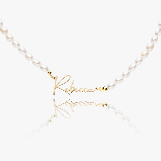 Personalised Freshwater Pearl Necklace - furevermama
