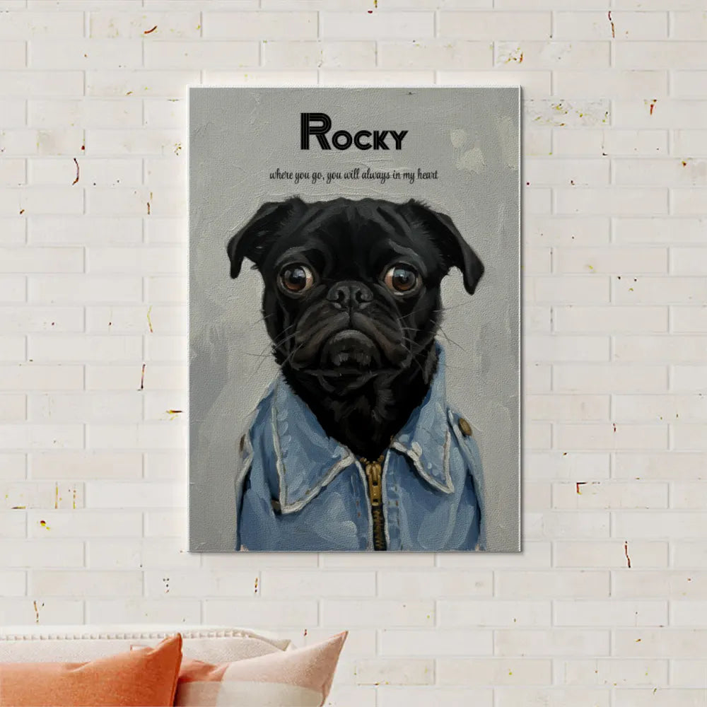 Custom Photo To Painting Style Vertical Canvas