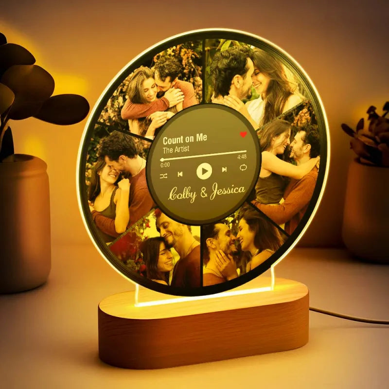 Personalized Photo Night Light For Music Lovers - furevermama