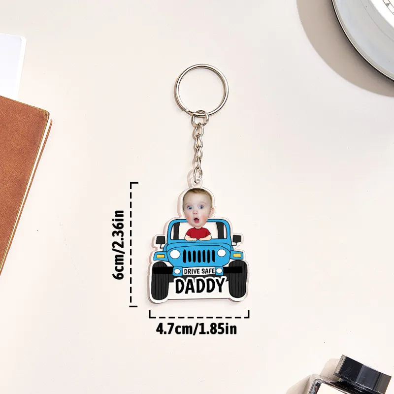 Custom Car Style Keychain Gifts for Dad - furevermama