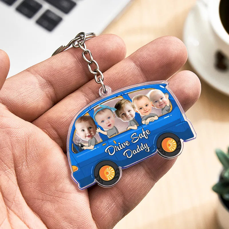 Custom Car Style Keychain Gifts for Dad - furevermama