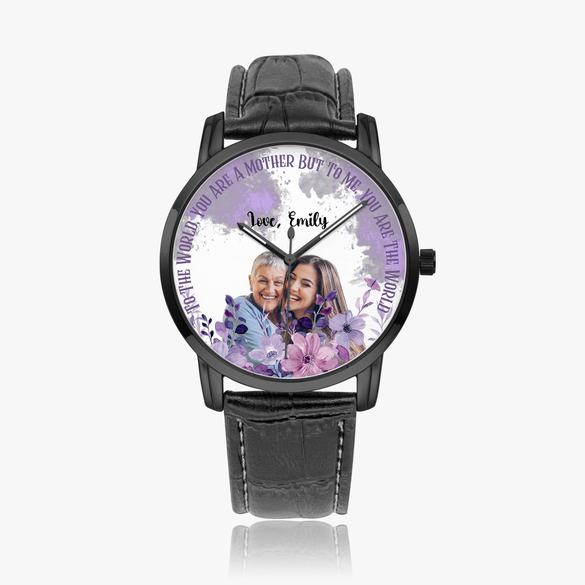 Personalized Premium Wide Type Quartz Watch - With Your Photo and Name - furevermama