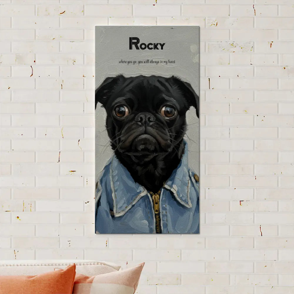 Custom Photo To Painting Style Vertical Canvas