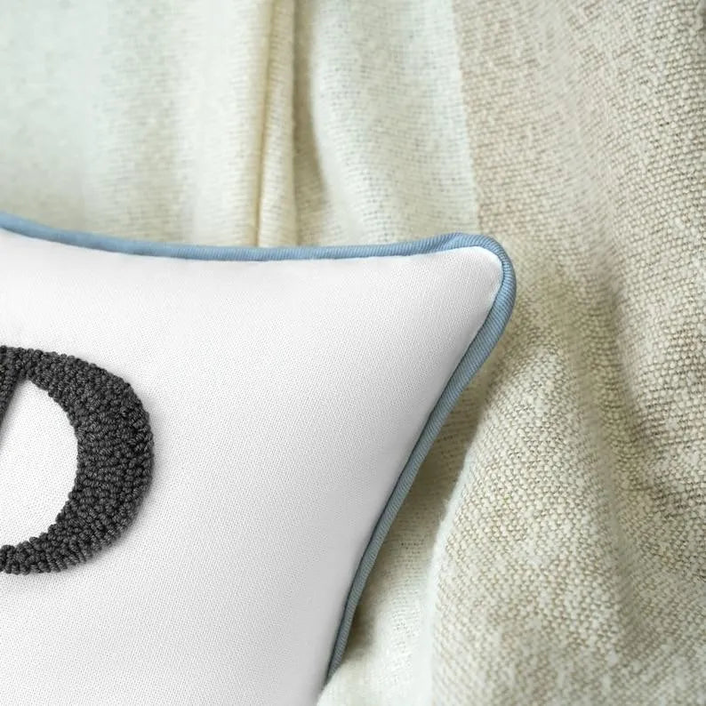 Custom Name Punch Needle Pillow Case (Insert Not Included)