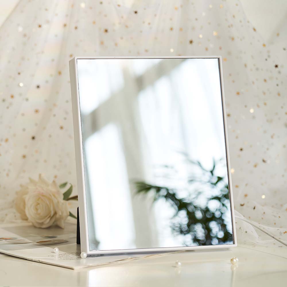 Custom Photo Frame Mirror Night Light – Personalized Photo Gift