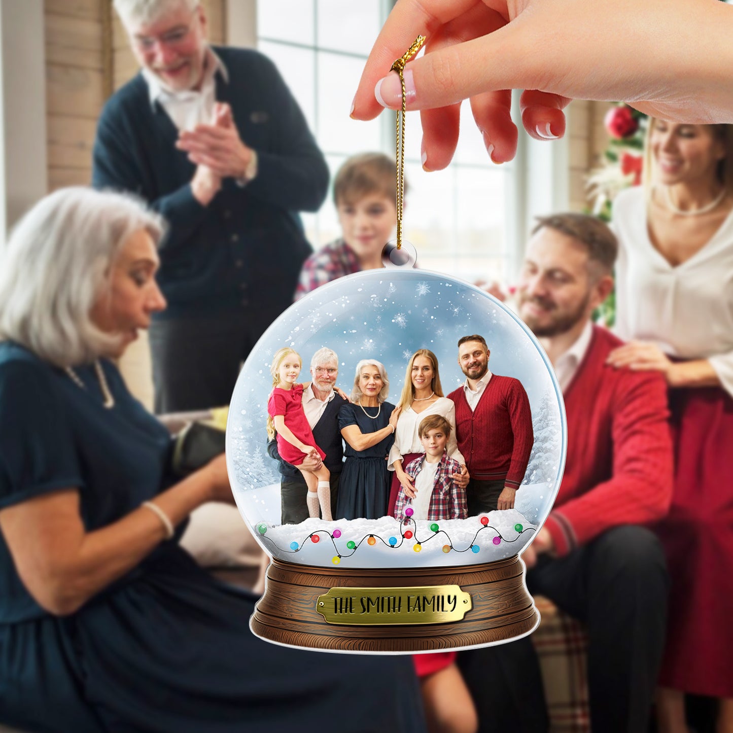 Custom Crystal Ball Shaped Acrylic Ornament – Perfect Christmas Gift