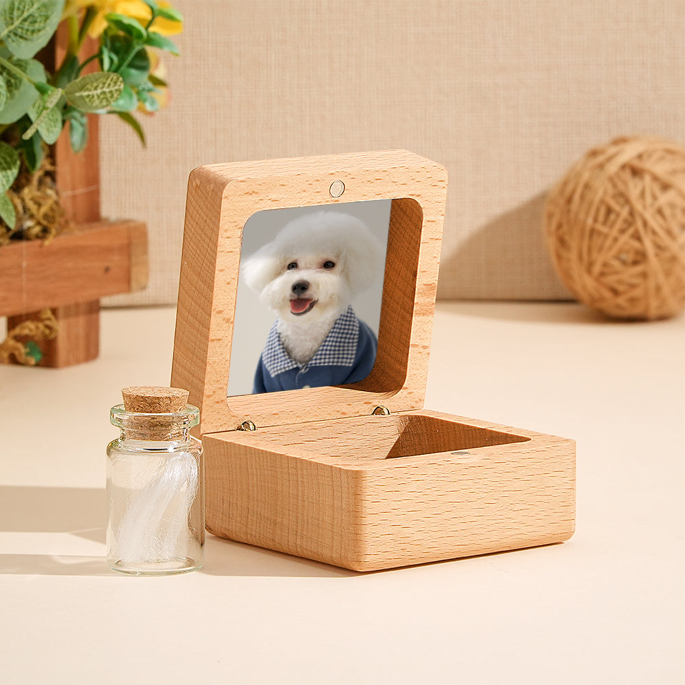 Loss of Pet Memorial Wooden Keepsake Box - Gift for Pet Owner - furevermama