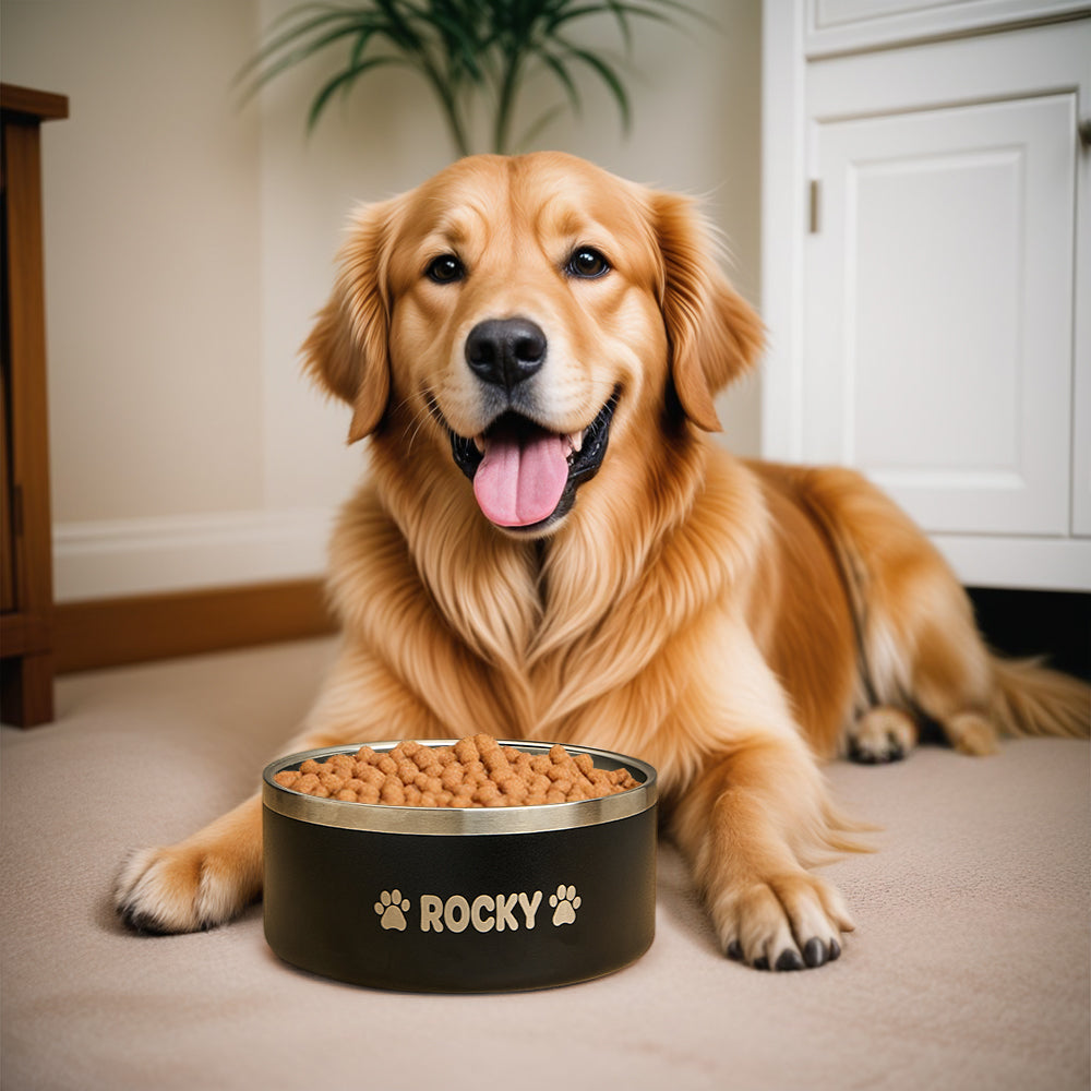 Personalized Name Pet Non-slip Feeding Bowl - furevermama