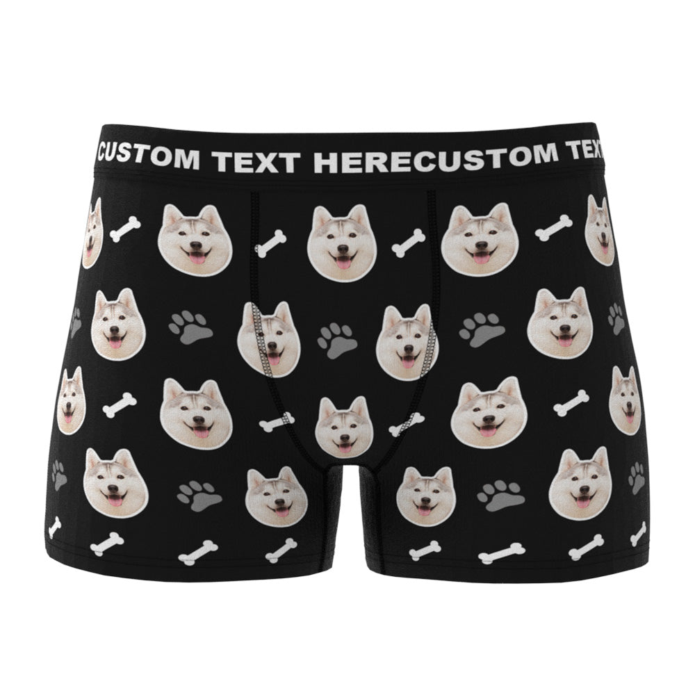 Custom Dog Face Boxers Personalized Men's Underwear - furevermama