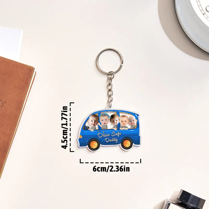 Custom Car Style Keychain Gifts for Dad - furevermama