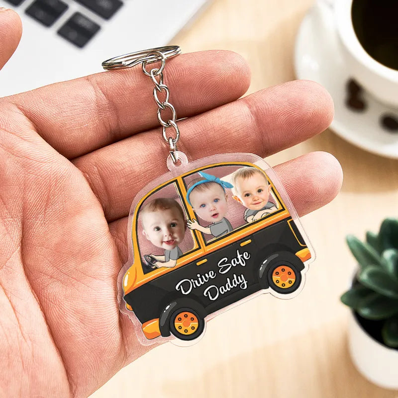 Custom Car Style Keychain Gifts for Dad - furevermama