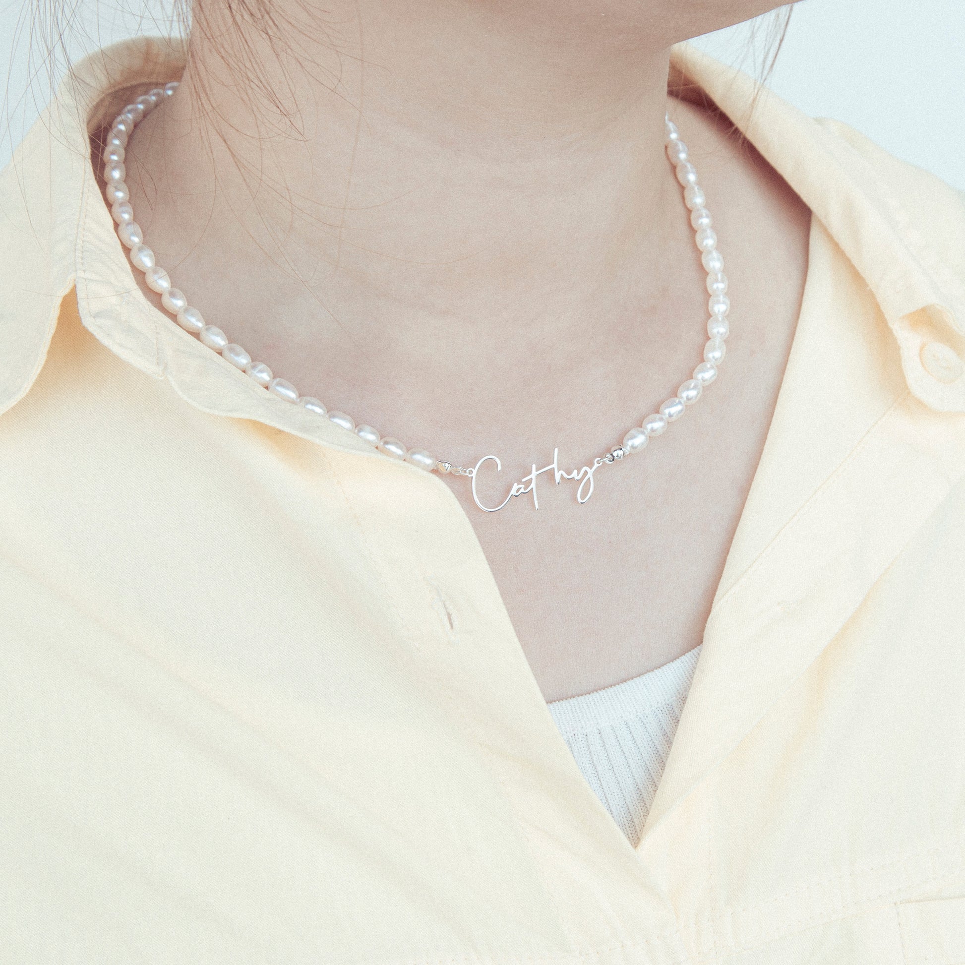 Personalised Freshwater Pearl Necklace - furevermama