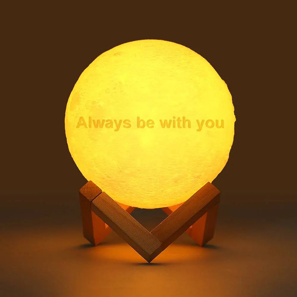 Custom 3D Printed Photo Lunar Light Moon Lamp - Mother's Day Gift - furevermama