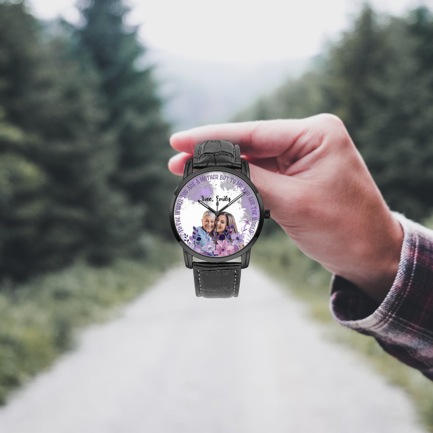 Personalized Premium Wide Type Quartz Watch - With Your Photo and Name - furevermama