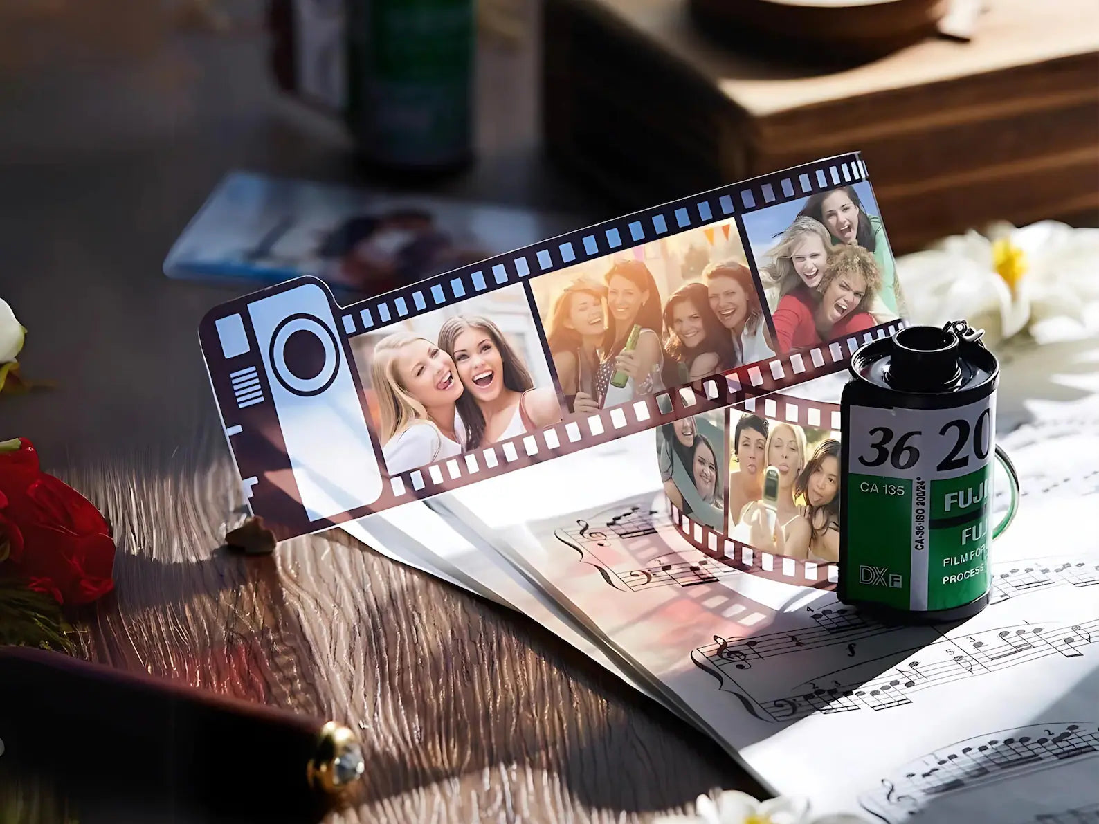 Custom Photo Film Roll Keychain - furevermama