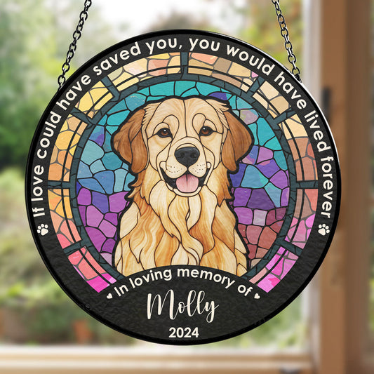 Custom Photo Life Is Better With Dog - Personalized Custom Window Hanging Suncatcher - furevermama