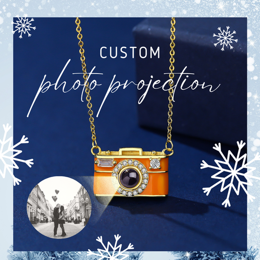 Personalized Photo Gift - Projection Gem Camera Necklace - furevermama