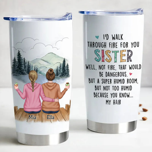 Sisters Forever 20oz Personalized Insulated Tumbler - furevermama